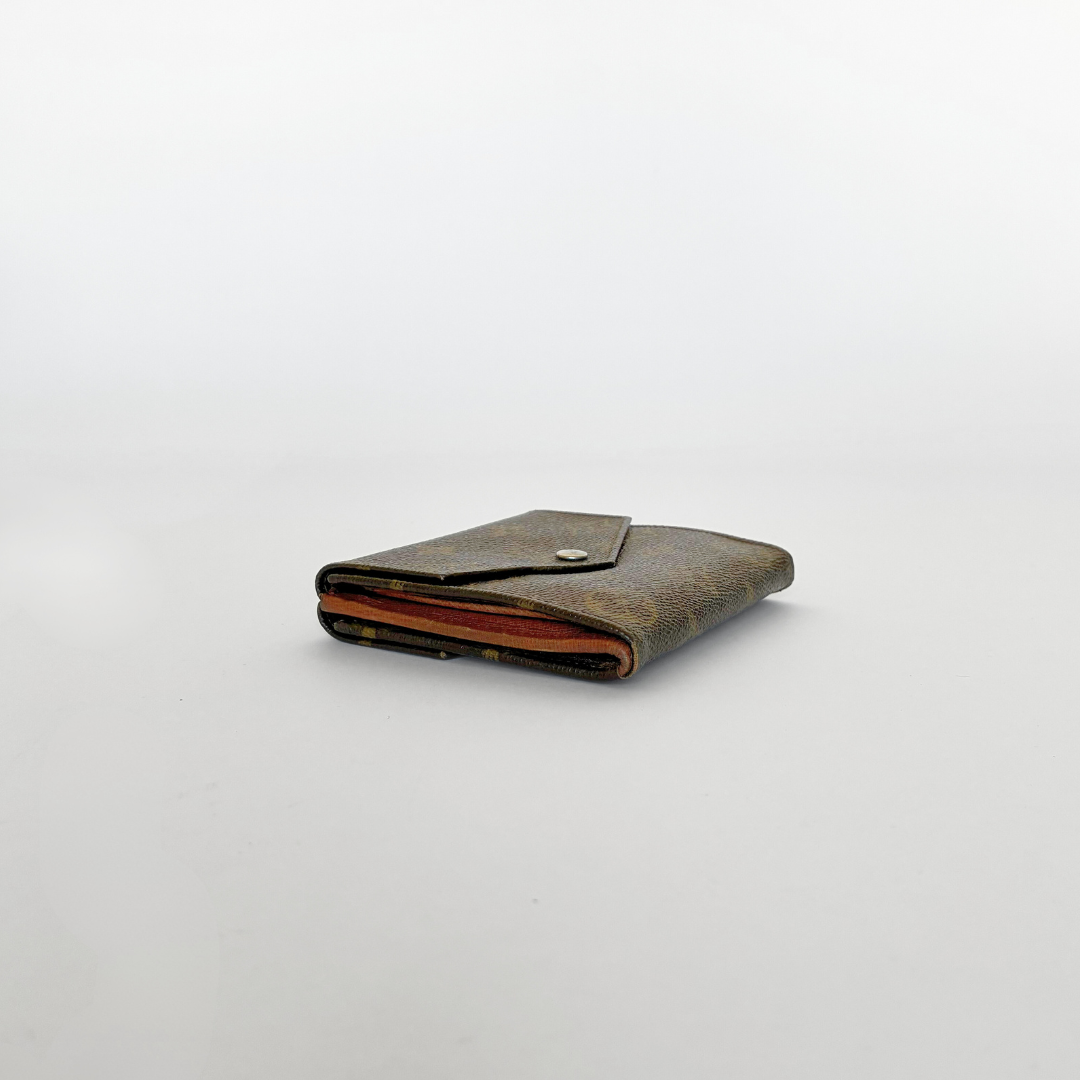 Louis Vuitton Druk Brieftasche Monogramm Leinwand