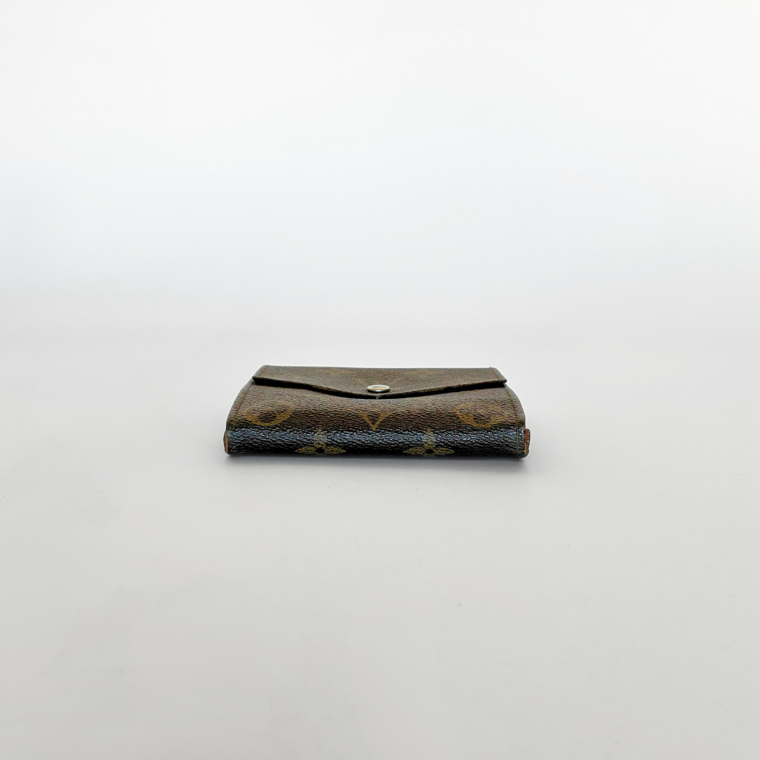 Louis Vuitton Druk Brieftasche Monogramm Leinwand