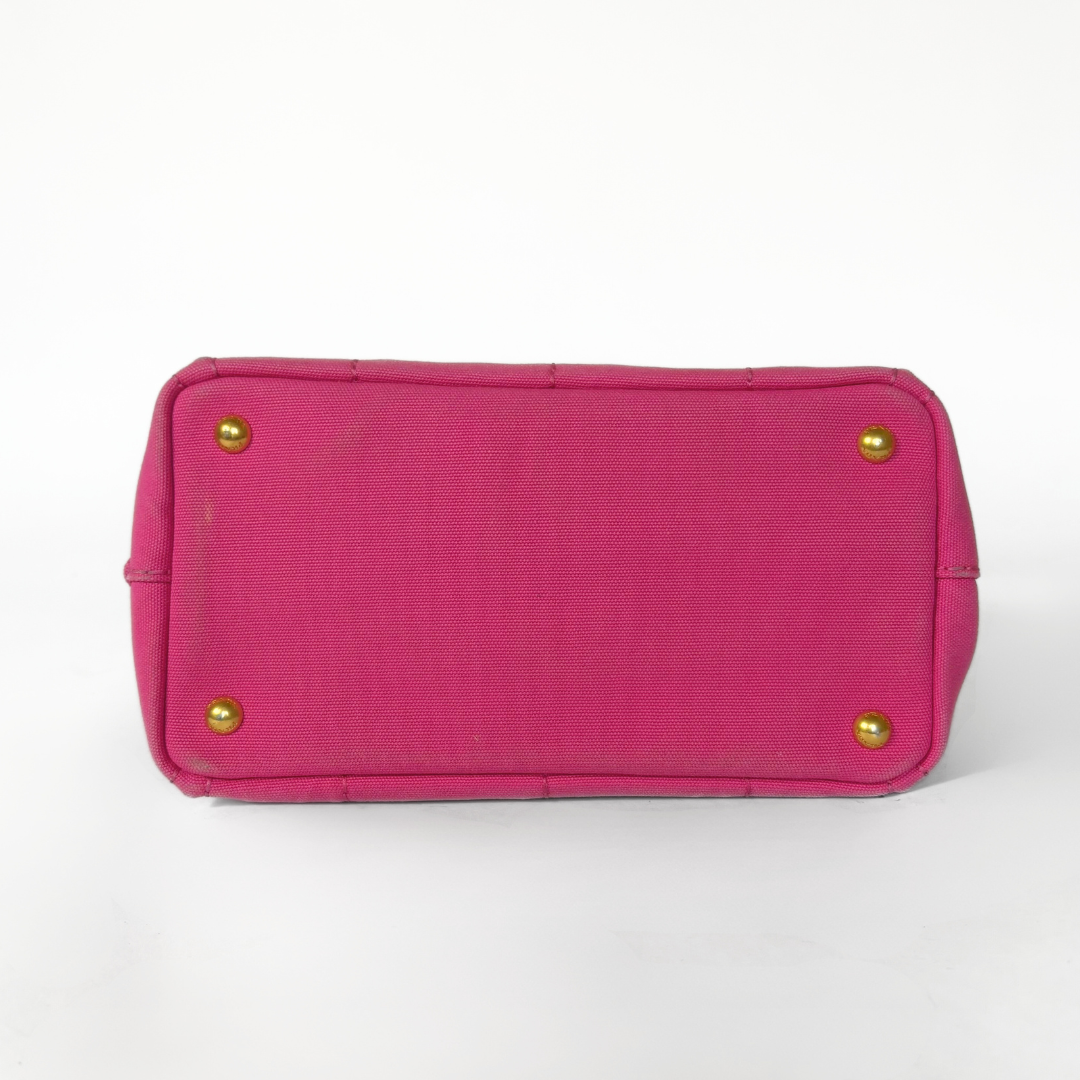 Prada Canapa Tote Small Canvas