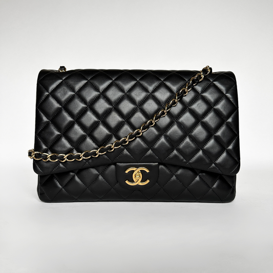 Chanel Chanel Classic Flap Bag Maxi Lambskin Leather - Bolsas de ombro - Etoile Luxury Vintage