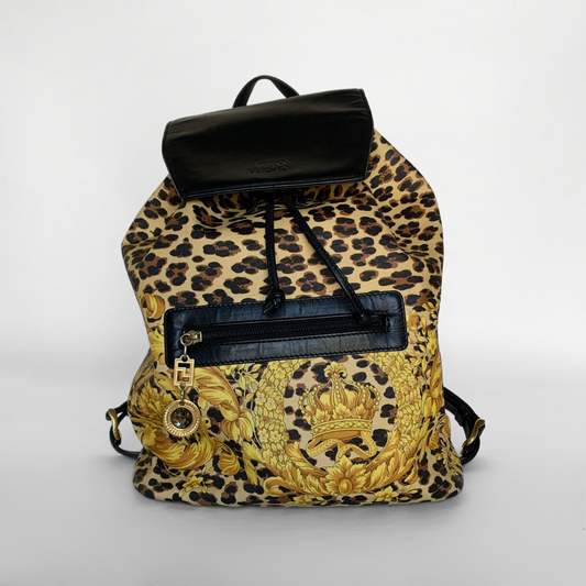 Versace Versace Leopard Sunburst Ryggsekk PVC - Ryggsekker - Etoile Luxury Vintage