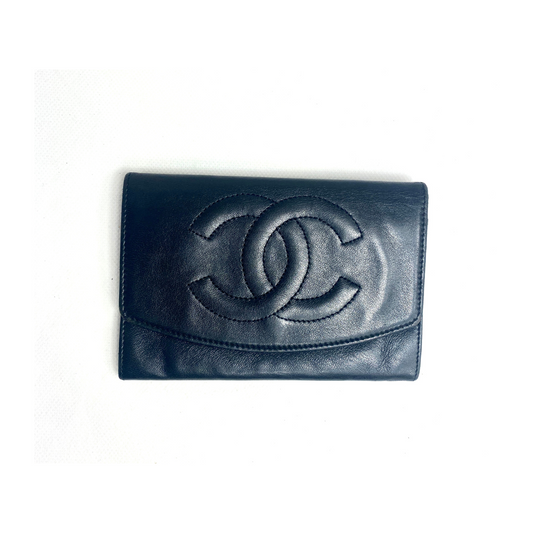 Chanel Chanel CC Wallet Medium lammeskindslæder - Punge - Etoile Luxury Vintage