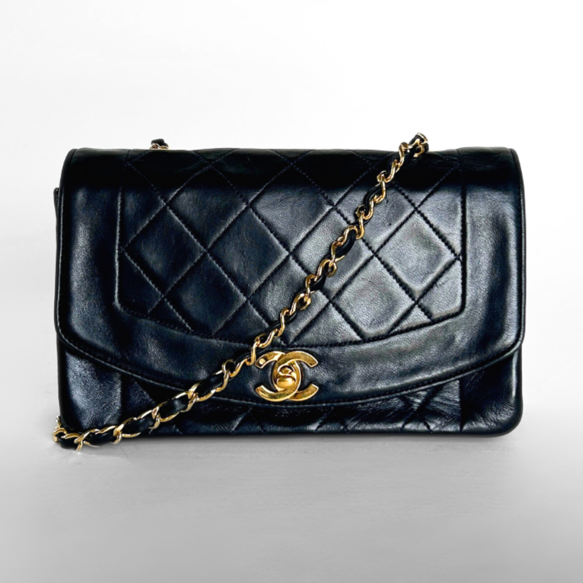 Chanel Diana Classic Medium Flap Bag Lambskin Leather – l'Étoile