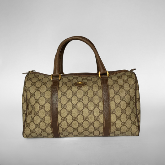 Gucci Boston-Tasche aus PVC-Leinen mit Monogramm