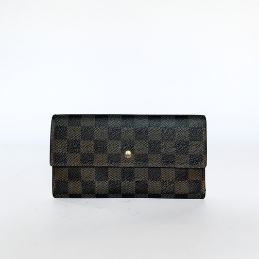 Louis Vuitton Porte Tresor International Wallet Damier Ebene Canvas