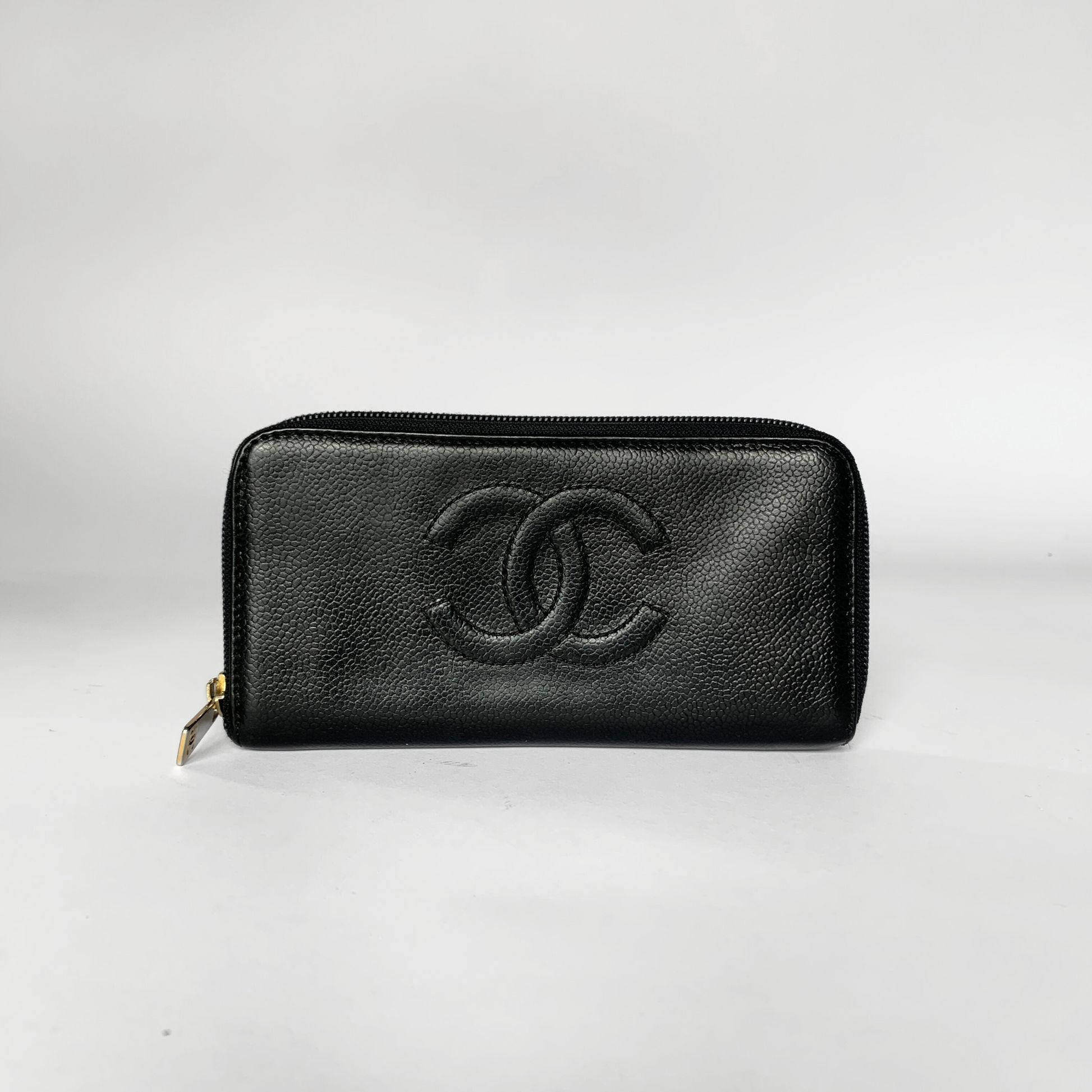 Chanel long wallet caviar sale