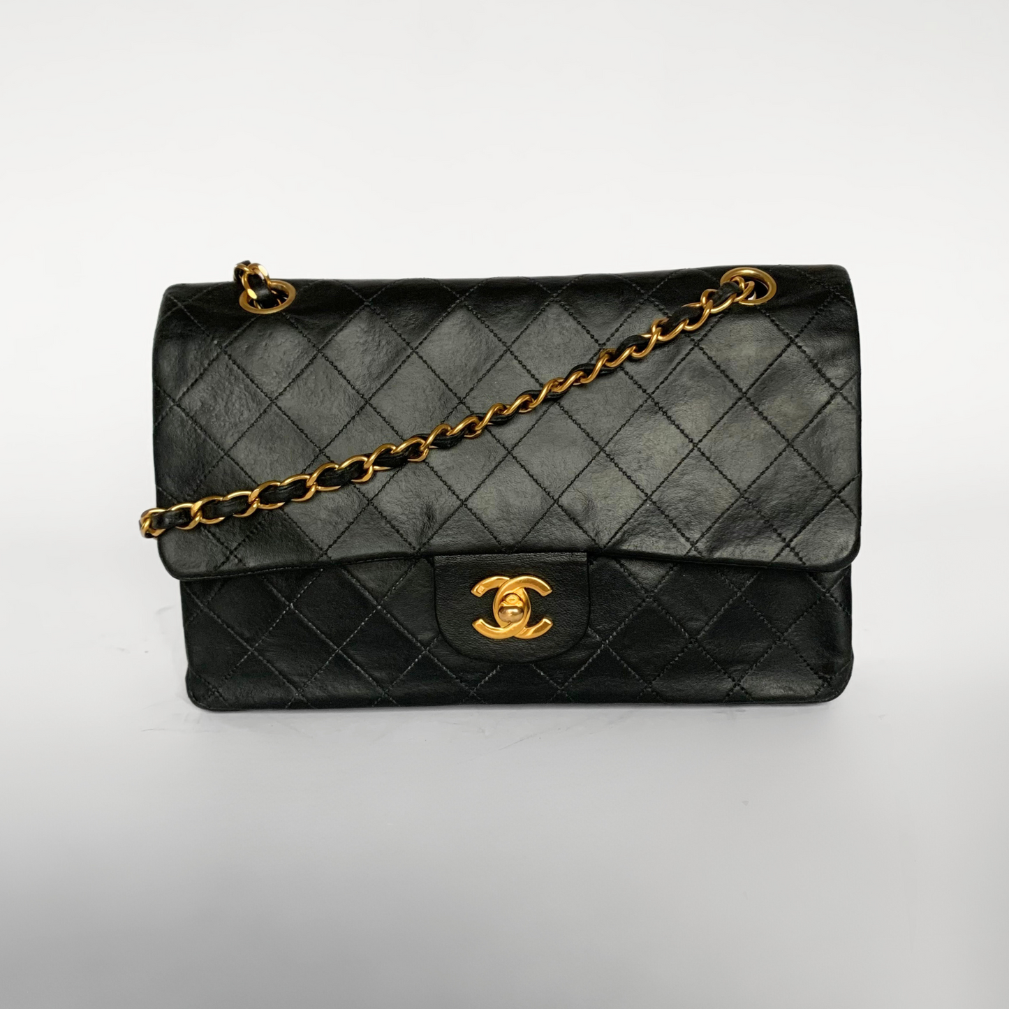 Chanel Chanel Doble clasica Flap Bag Piel De Cordero Mediana - Bolsos - Etoile Luxury Vintage