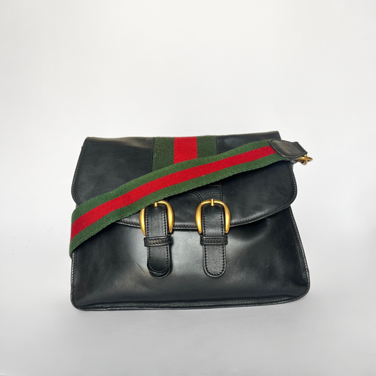 Gucci Gucci Sherry-Umhängetasche aus Leder - - Etoile Luxury Vintage