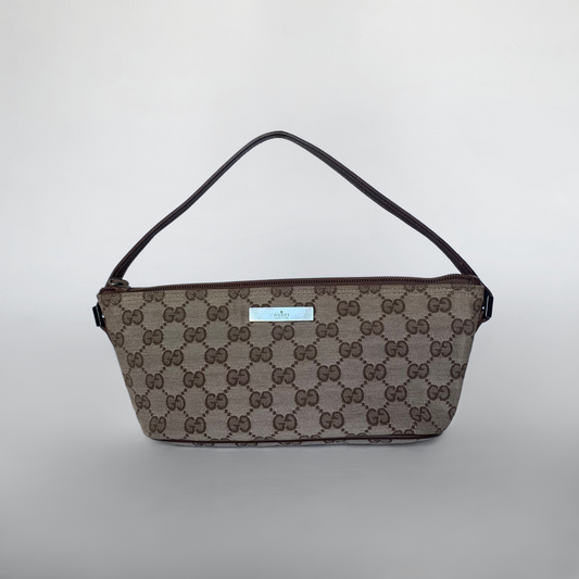 Gucci Gucci Båd Pochette Monogram Canvas - Håndtaske - Etoile Luxury Vintage
