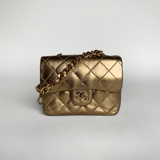 Chanel Chanel Classic Single Flap Micro Bum Belt Bag Lammeskinn - Håndvesker - Etoile Luxury Vintage