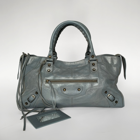 Balenciaga IG SALE: Balenciaga Part Time Bag Leather - hand bags - Etoile Luxury Vintage
