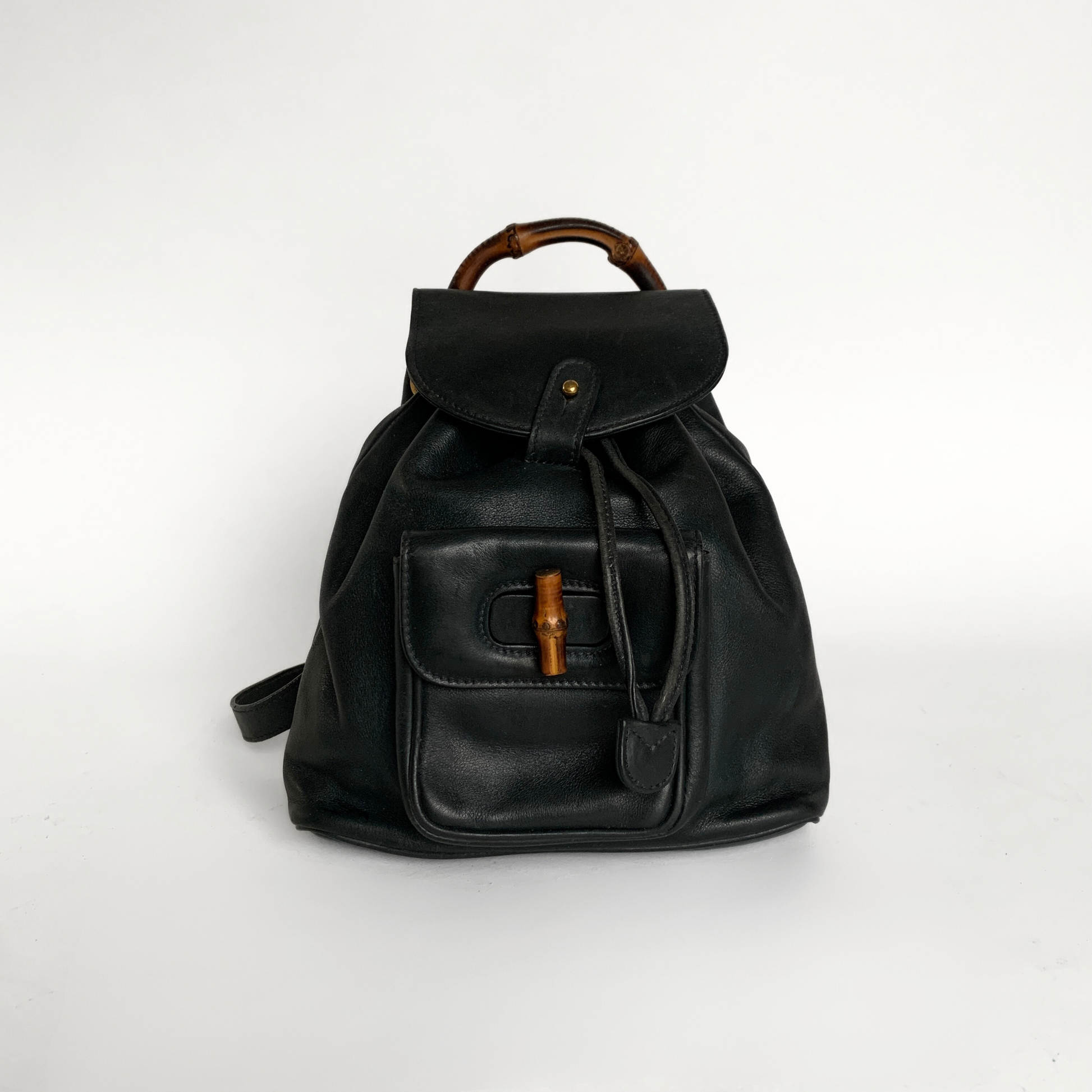 Gucci Gucci Bamboo Backpack Small Leather - Ryggsekker - Etoile Luxury Vintage