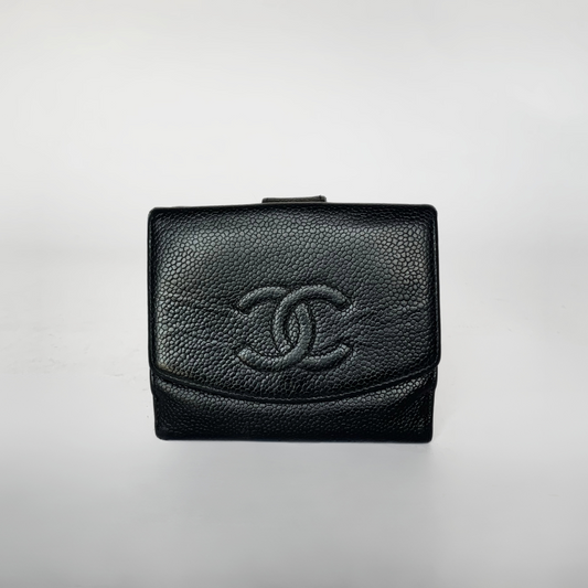 Chanel Chanel Portefeuille CC Petit Cuir Caviar - Portefeuilles - Etoile Luxury Vintage