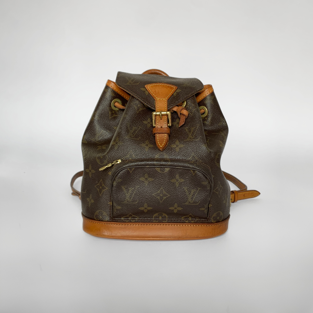 louis vuitton backpack with cloth straps Vintage Monogram Montsouris MM Brown Feminine Update Of The Historic Montsouris Model LOUIS VUITTON Montsouris PM Monogram