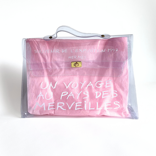 Herm&egrave;s Herm&egrave;s Kelly 40 Transparent Vinyl - Handbags - Etoile Luxury Vintage