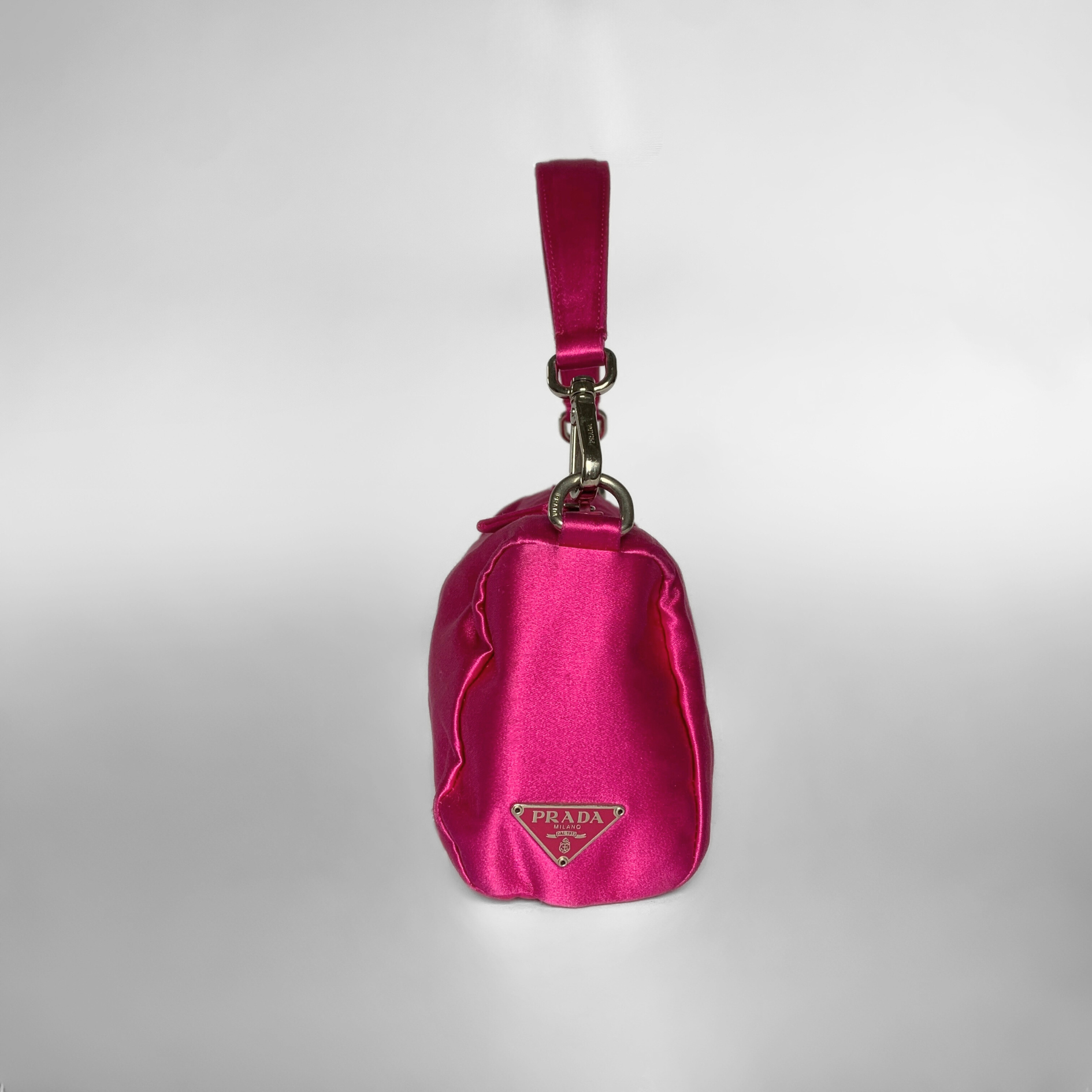 Prada Fuschia Pink Handbag Prada Tessuto Chain Nylon Shoulder Bag