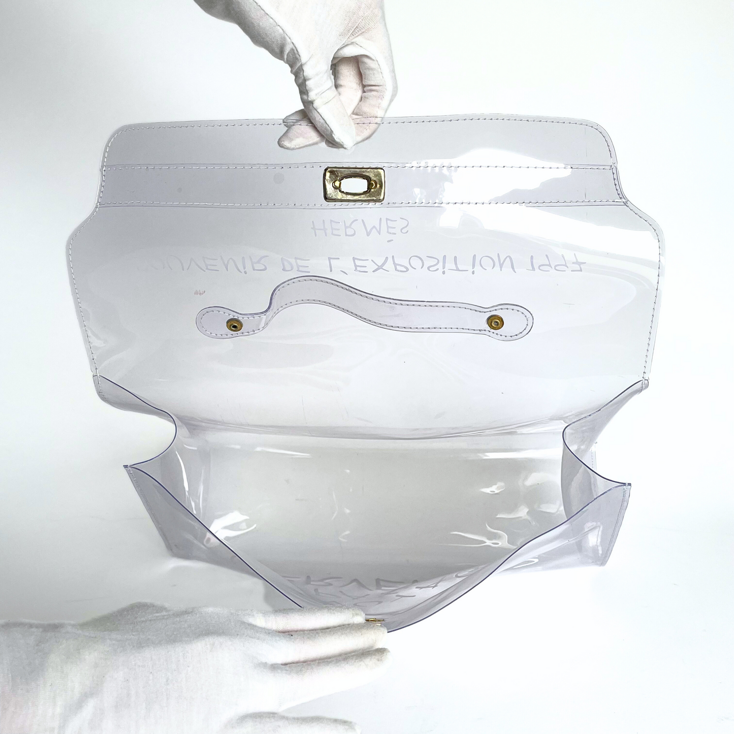 Hermes transparent 2025 kelly bag