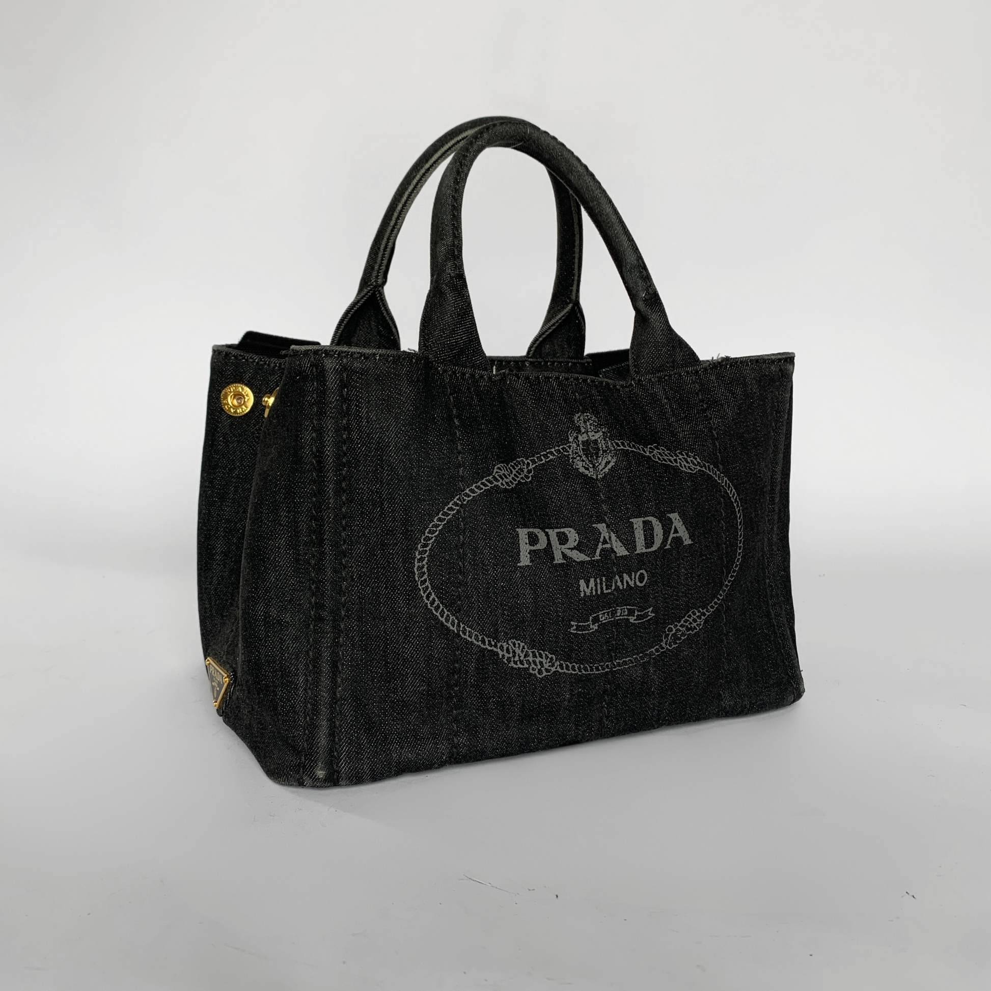 Prada denim handbags on sale