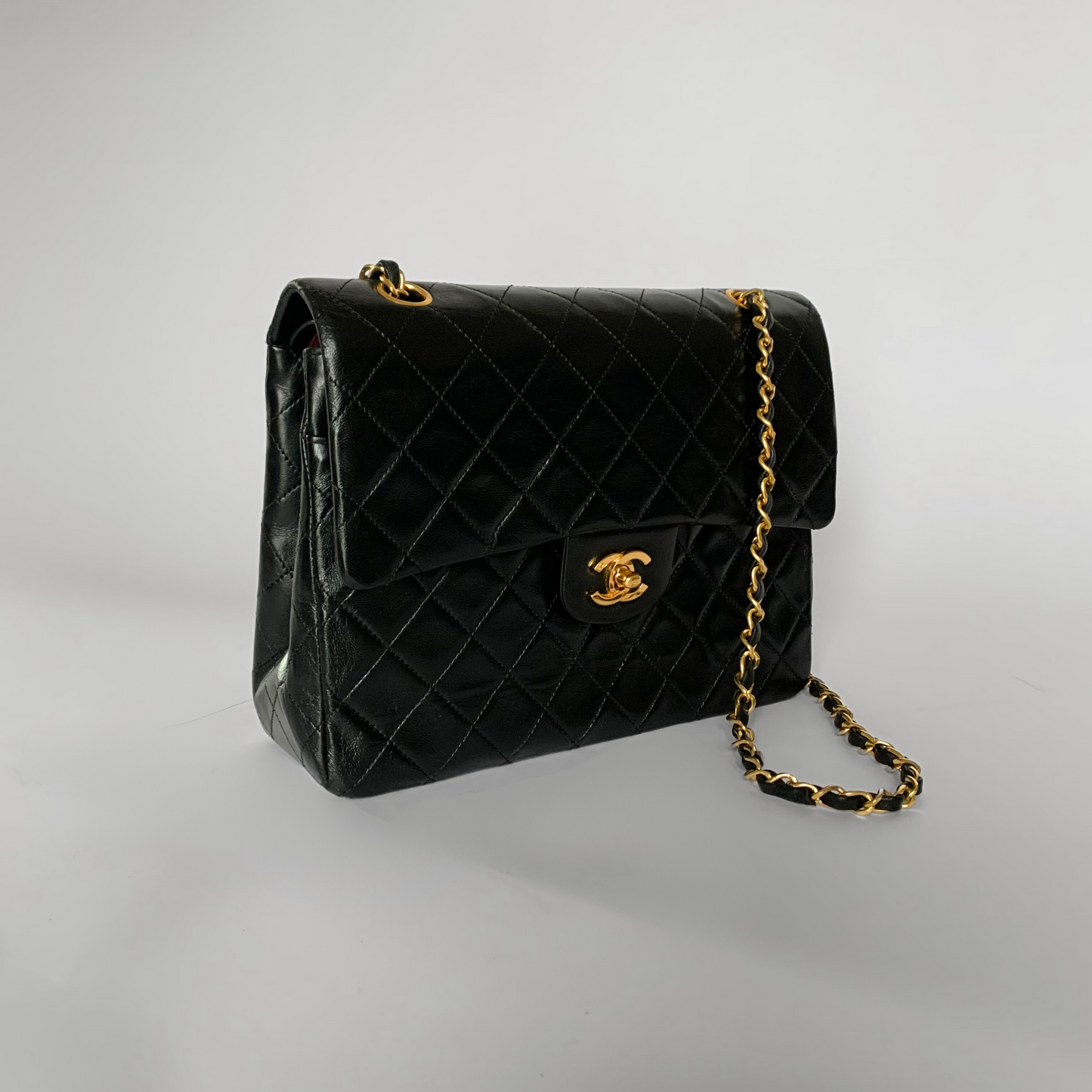 Chanel Chanel Doble clasica Flap Bag Piel De Cordero Mediana - Bolsos - Etoile Luxury Vintage