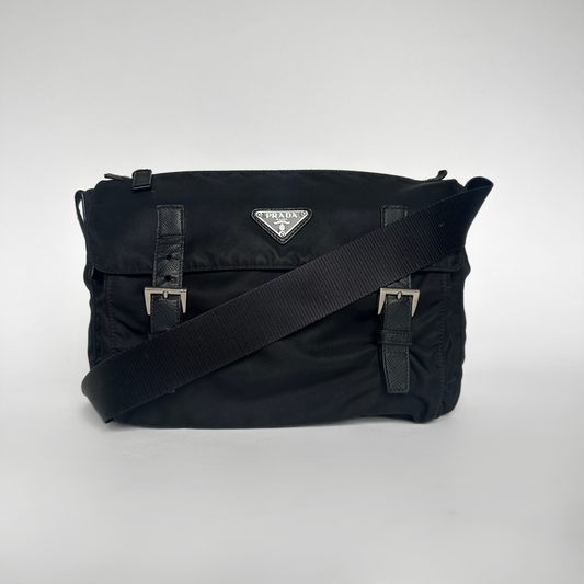 Prada Prada Messenger Bag met gesp Nylon - Crossbodytassen - Etoile Luxury Vintage
