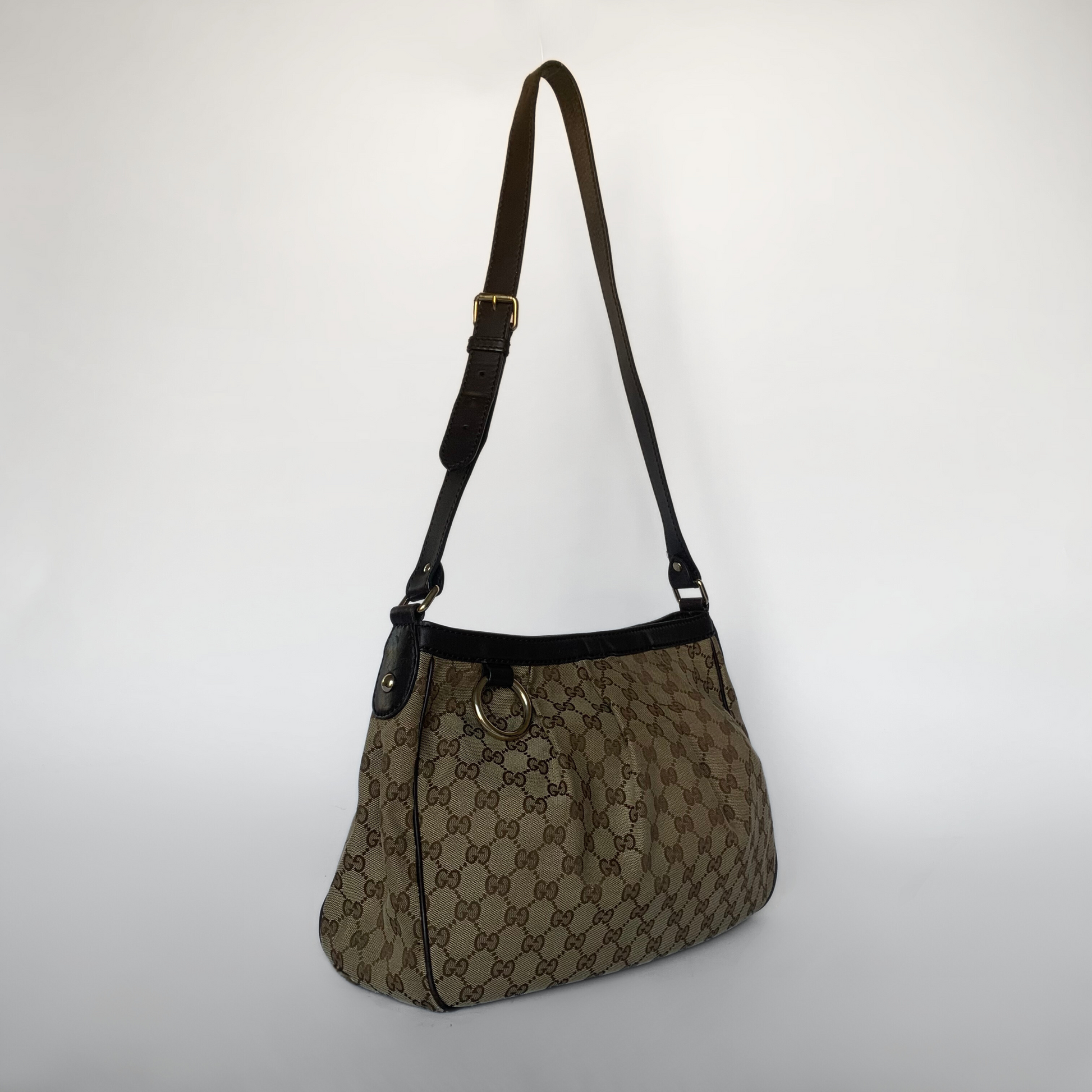 Gucci Gucci Pochette Großes Monogramm-Canvas – Handtasche – Etoile Luxury Vintage