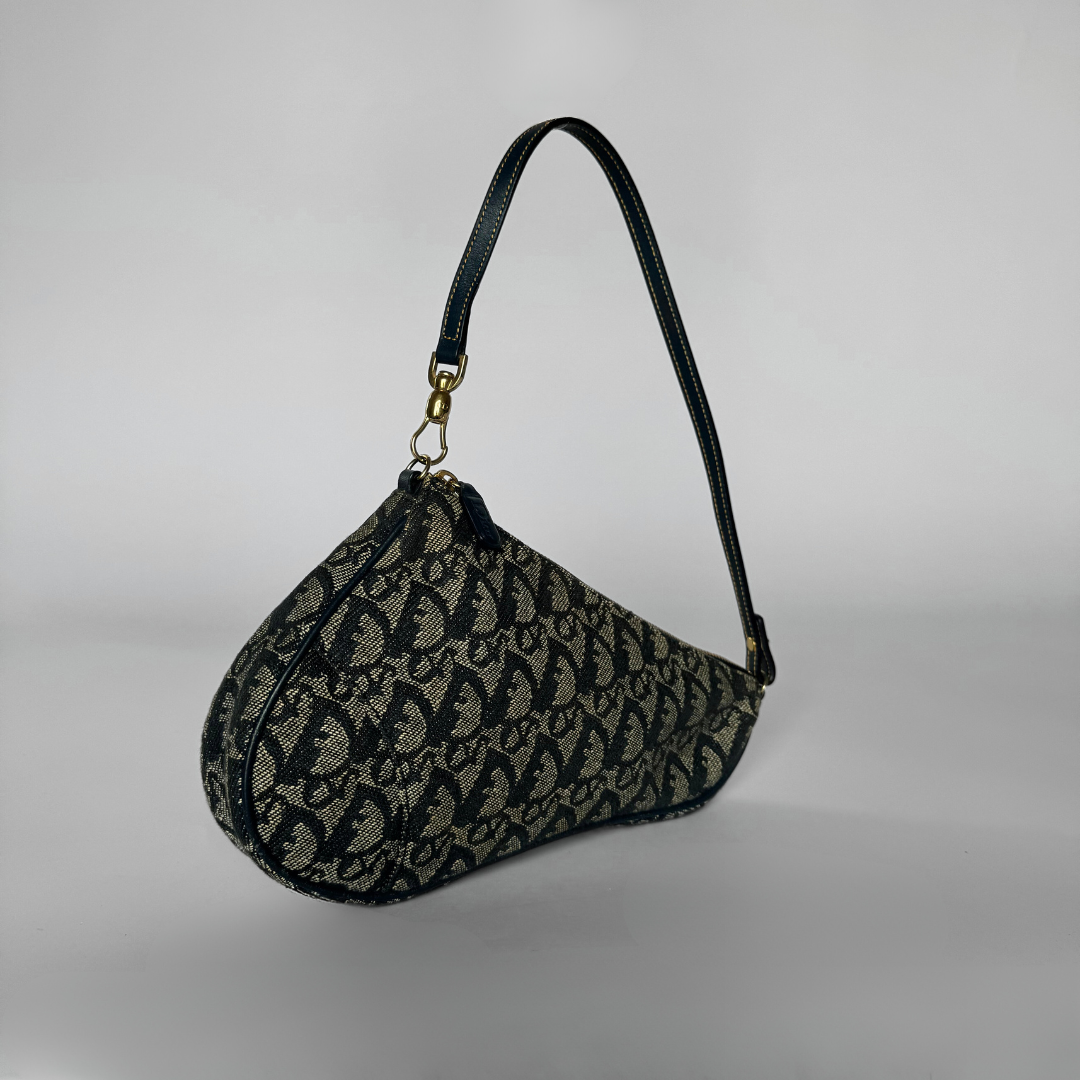 Dior Dior Selle Pochette Sac Oblique Toile - Sac bandoulière - Etoile Luxury Vintage