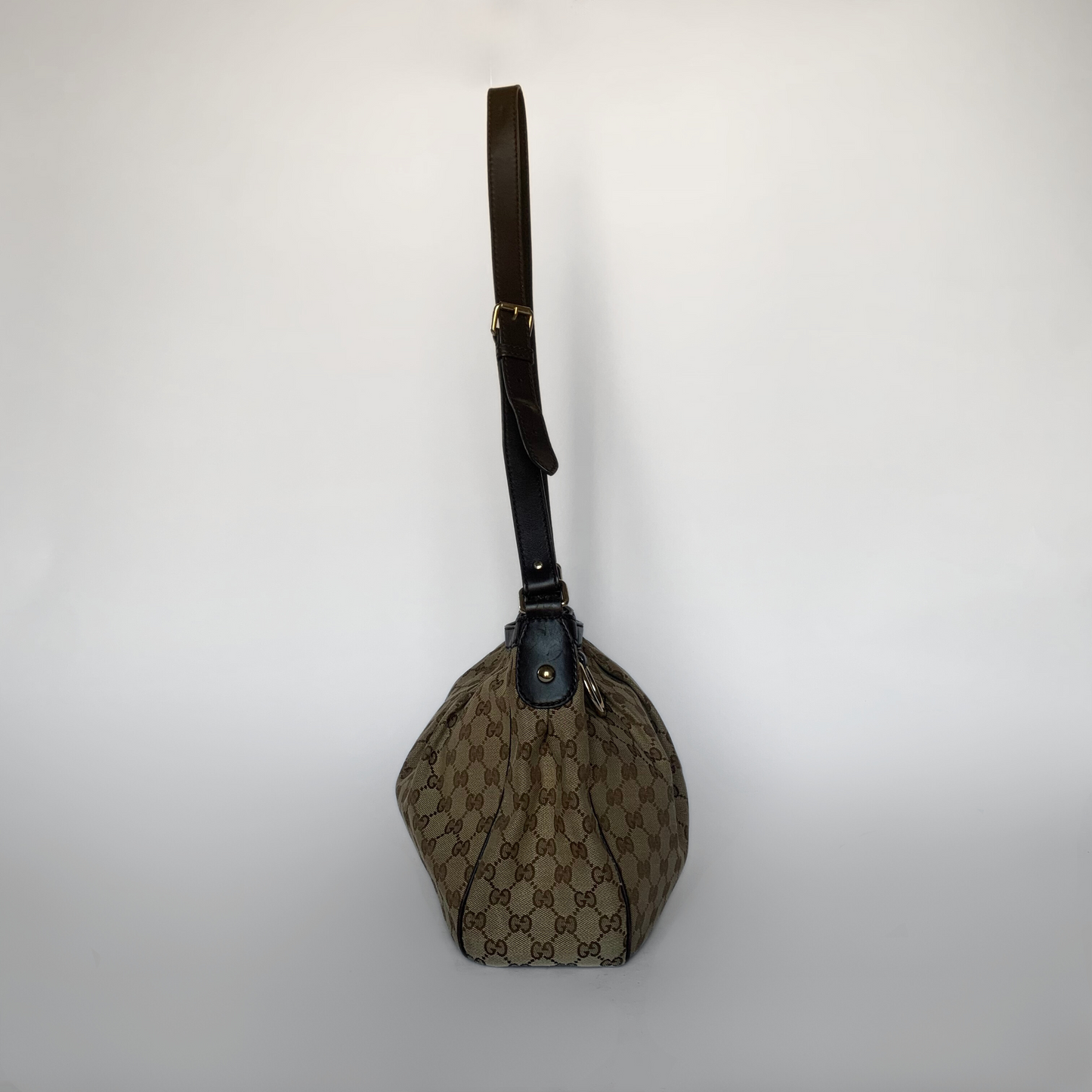 Gucci Gucci Pochette Stort monogram lærred - Håndtaske - Etoile Luxury Vintage