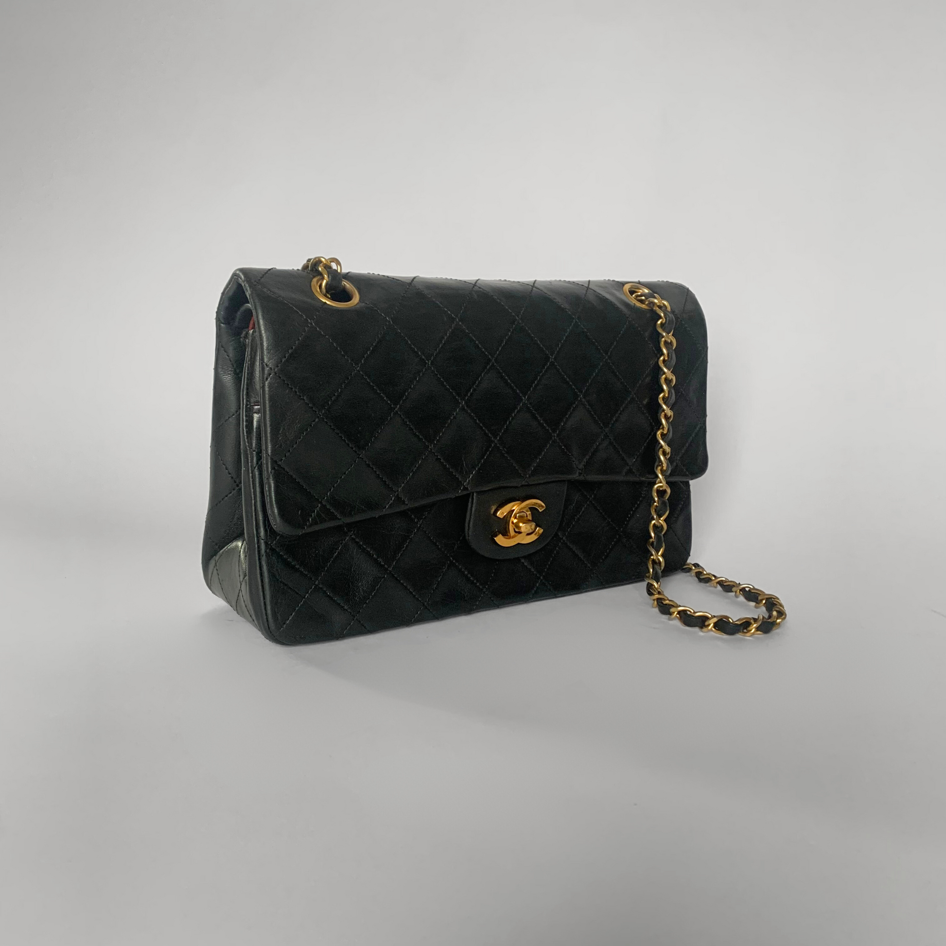 Chanel Chanel Classic Double Flap Bag Medium Lambskin Leather - Handbags - Etoile Luxury Vintage