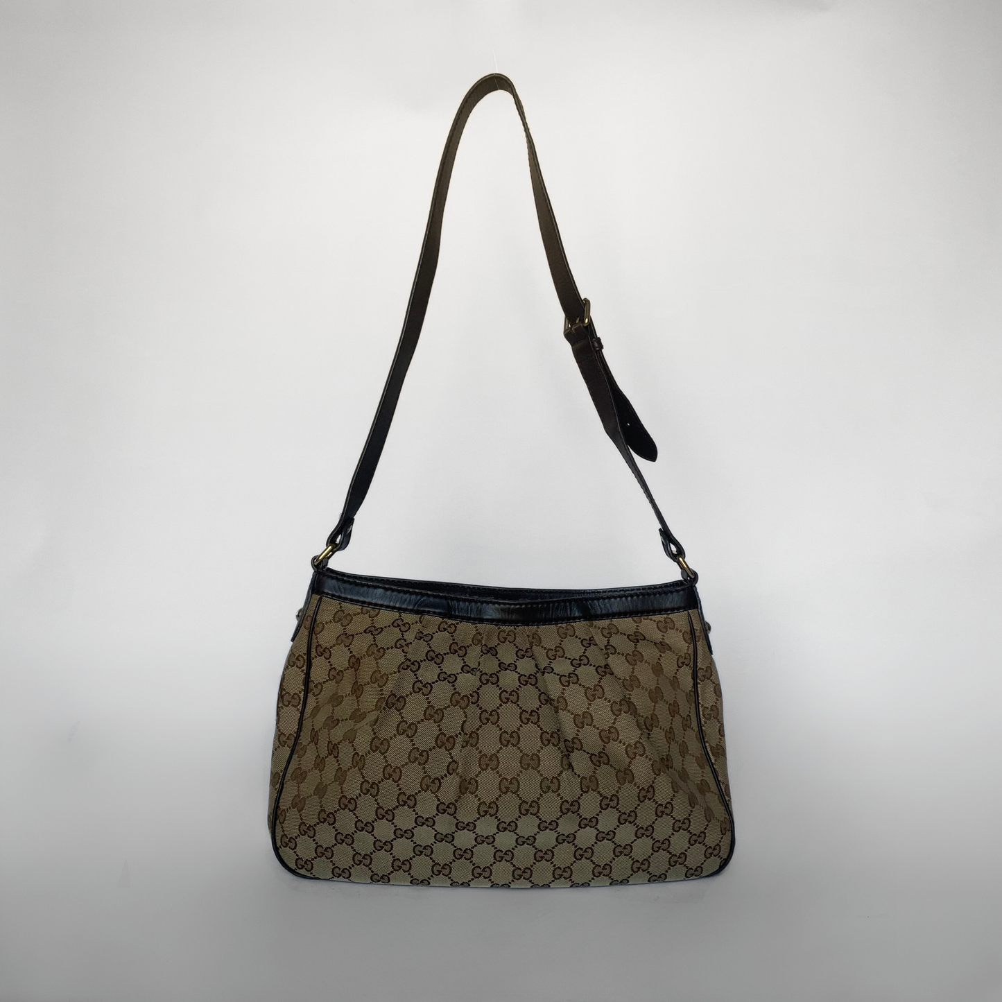 Gucci Gucci Pochette Stort monogram lærred - Håndtaske - Etoile Luxury Vintage