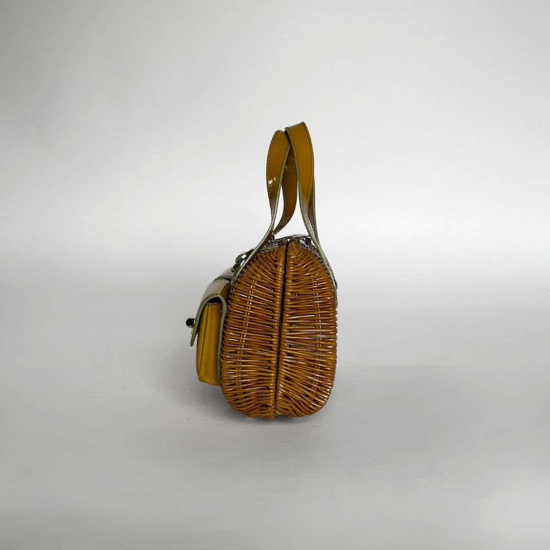 Dior Dior Wicker Bag Yellow - Handbags - Etoile Luxury Vintage