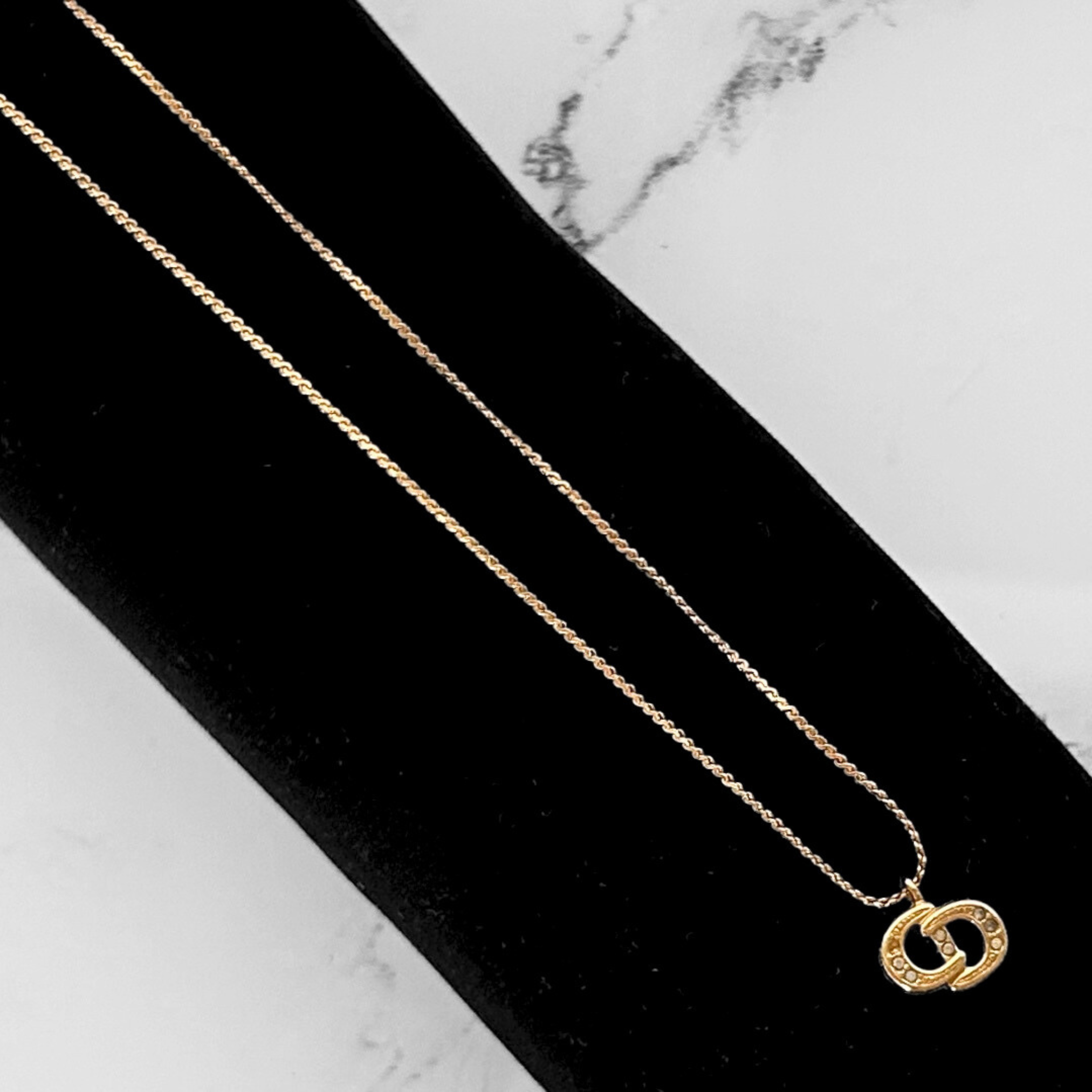 Dior Necklace Gold Colored Metal