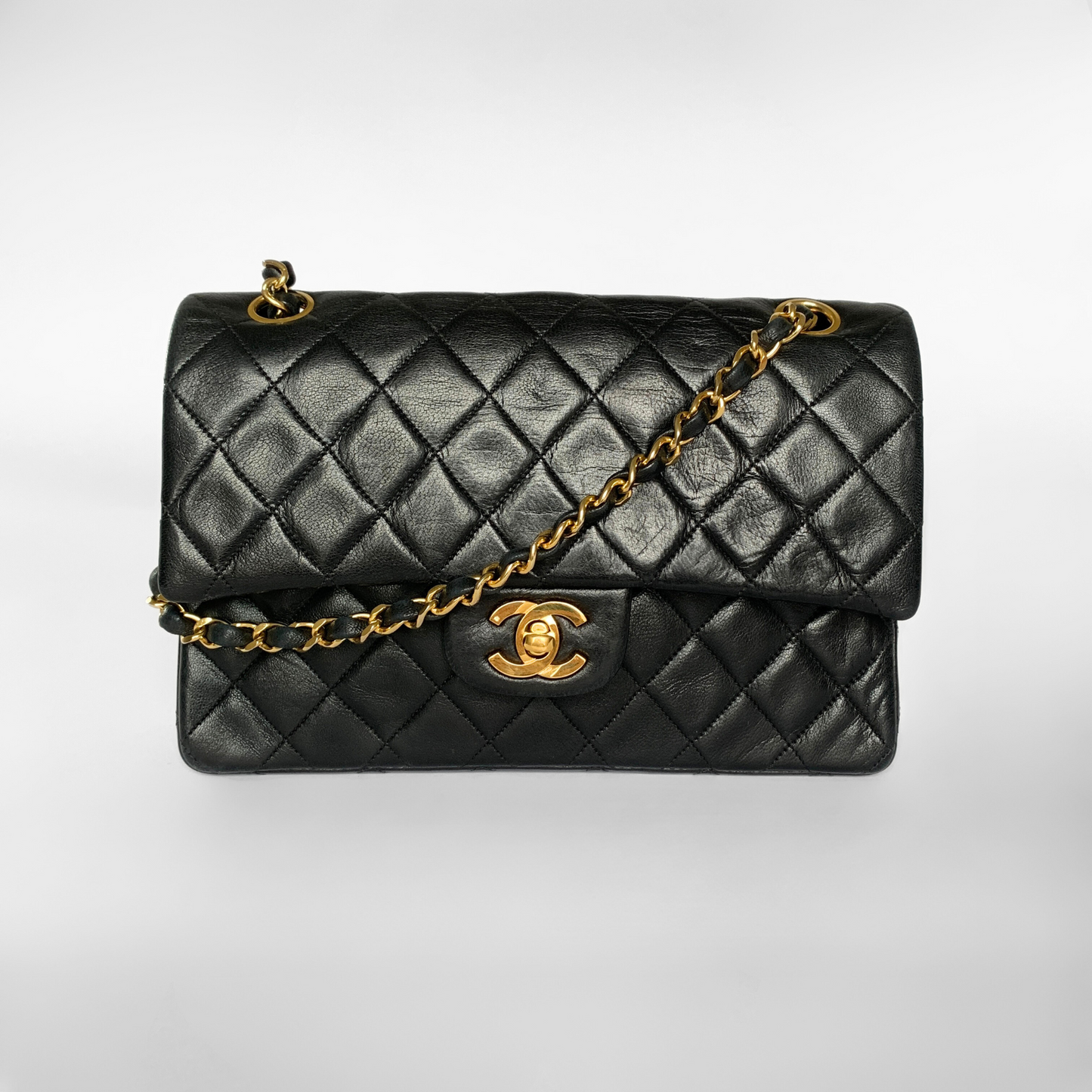 Chanel Klassisches Doppelzimmer Flap Bag Kleines Lammleder l Etoile de Saint Honore