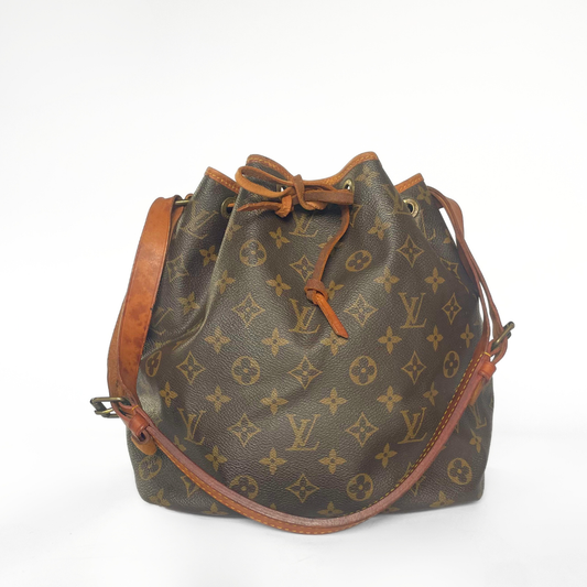 Louis Vuitton Petit Noé Lienzo con monograma