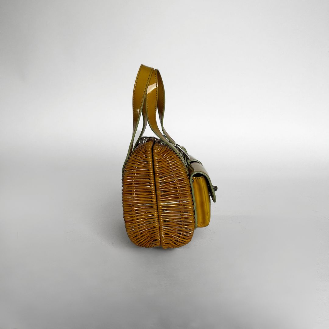 Dior Dior Wicker Bag Yellow - Handbags - Etoile Luxury Vintage