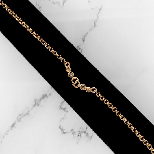 Dior Dior Choker Necklace Gold Metal - Necklaces - Etoile Luxury Vintage