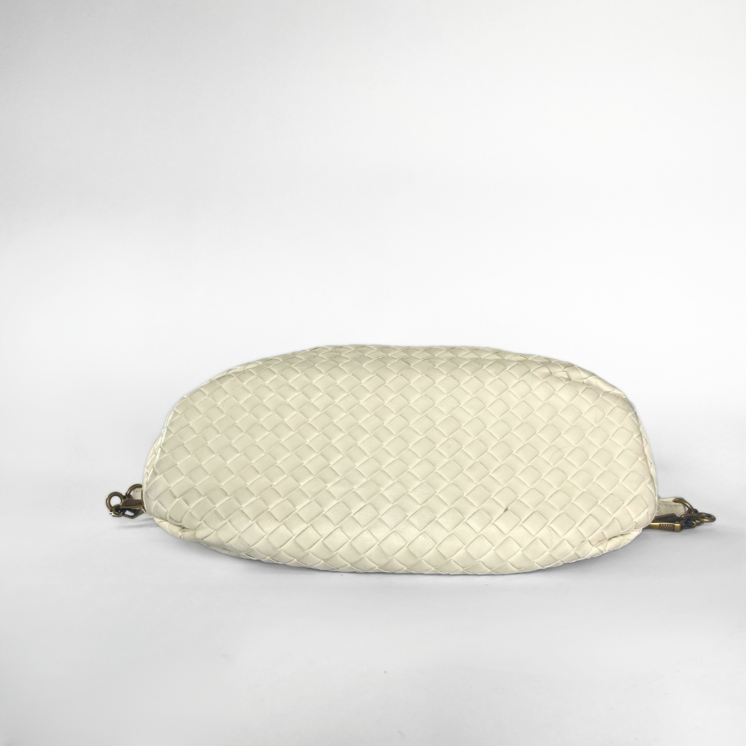 Bottega Veneta White Pouch Crossbody Bag
