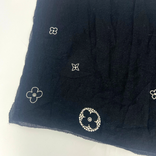 Sciarpa nera Louis Vuitton