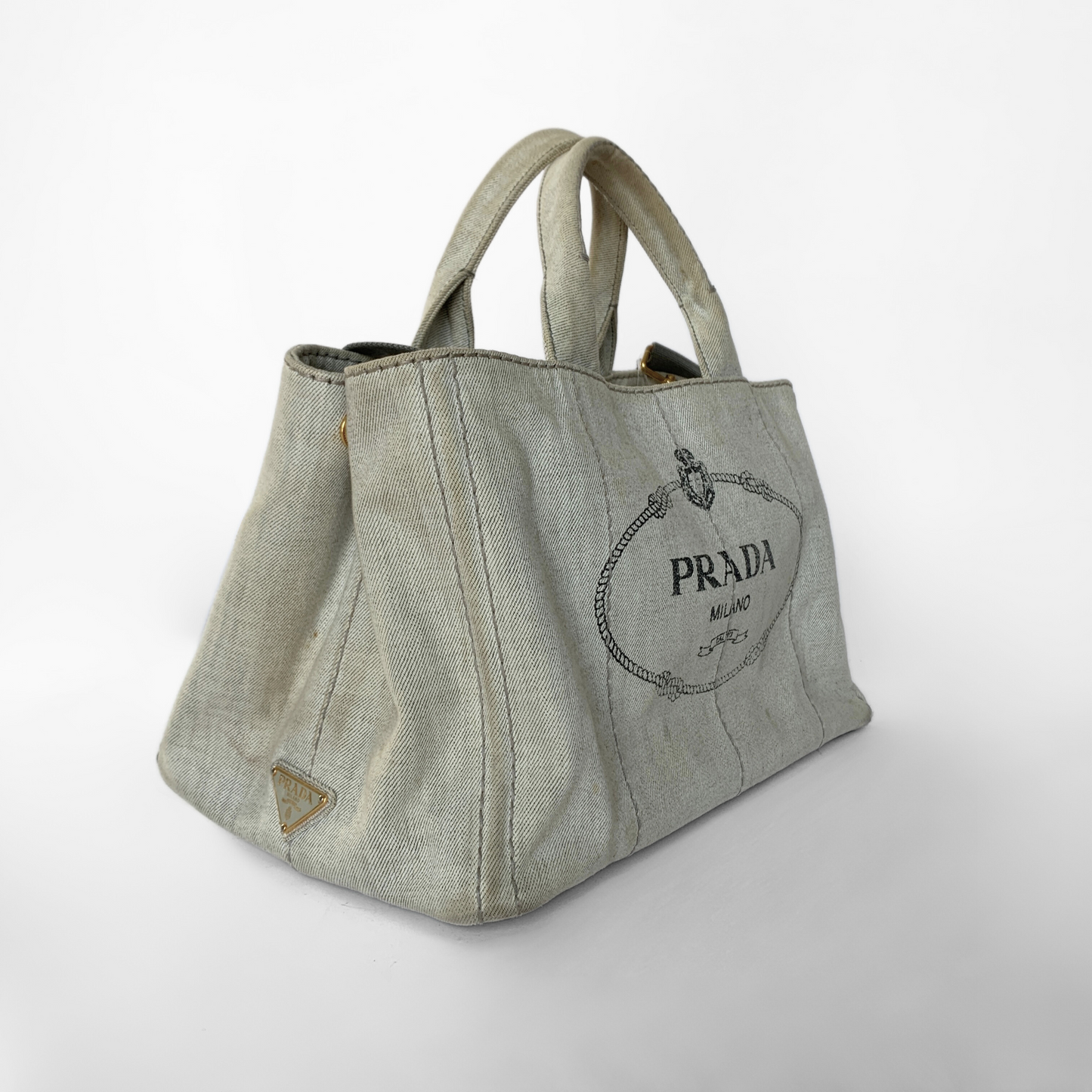 Prada Prada Canapa Handbag Denim - Handbags - Etoile Luxury Vintage