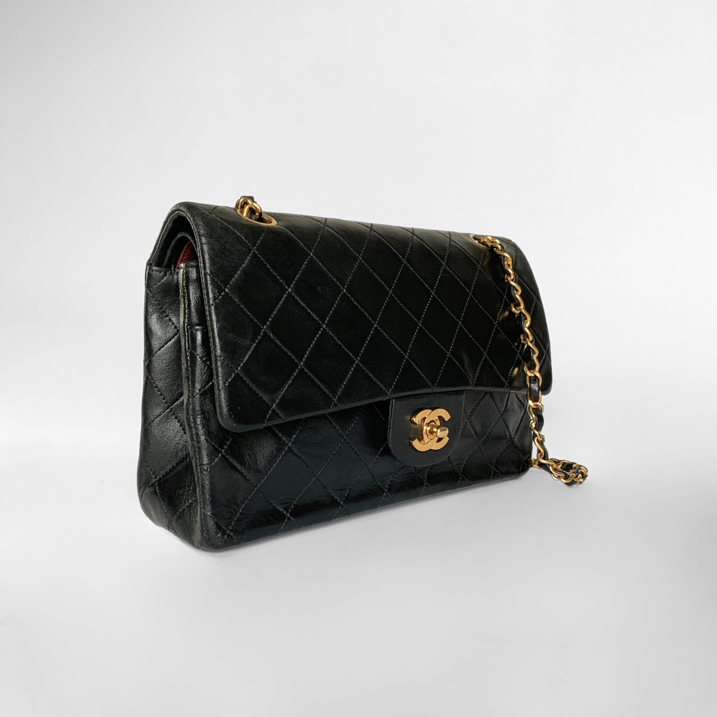 Chanel Classic Double Flap Bag Medium Lambskin Leather