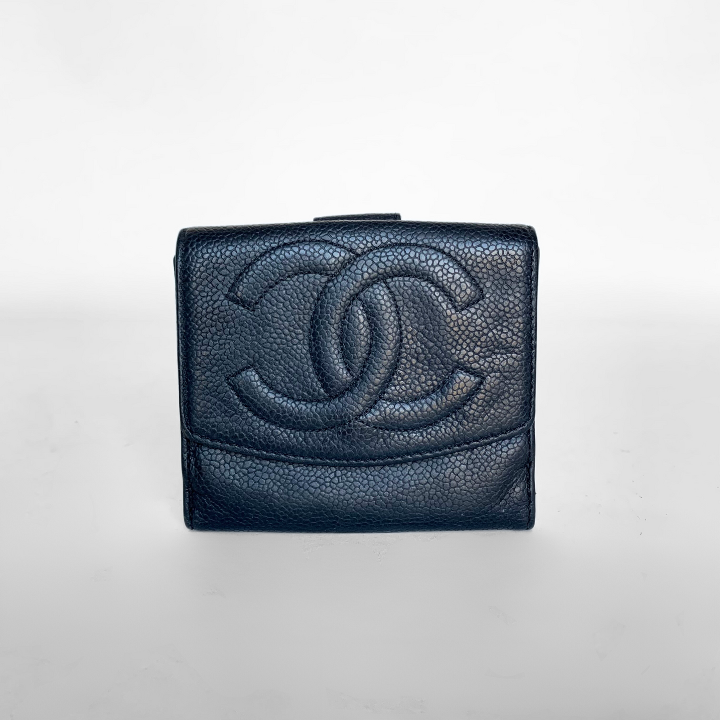 Chanel Chanel Portafoglio CC Piccolo in Pelle Caviale - Portafogli - Etoile Luxury Vintage