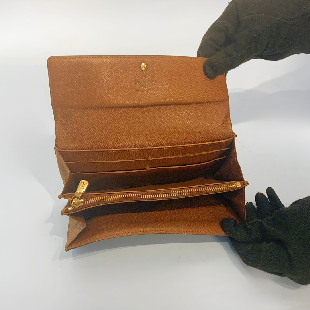 Louis Vuitton Geldbörse Reißverschluss groß Monogramm Canvas