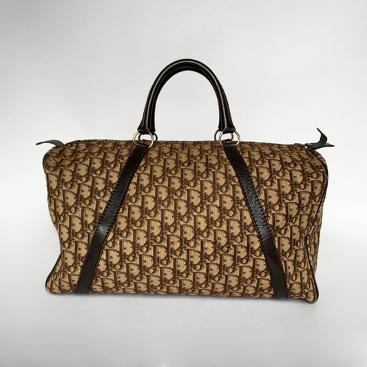 Dior Dior Rød Bowling Bag Jacquard Oblique-Canvas - Håndveske - Etoile Luxury Vintage
