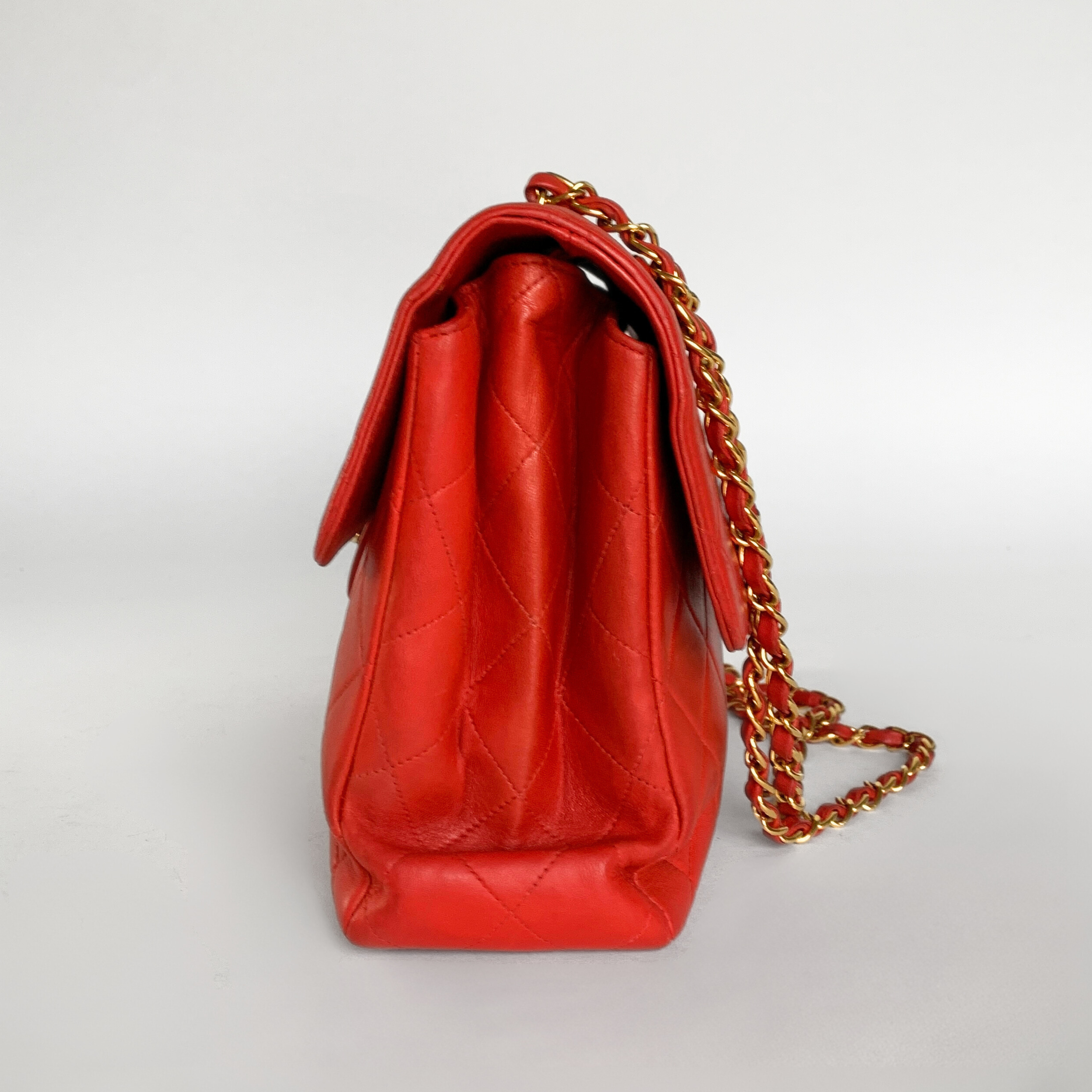 Rare* Chanel Red Small Classic Double Flap Bag In Caviar Leather With | Bags  Of Personality