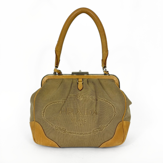 Prada Camel Lady's Shoulder Bag