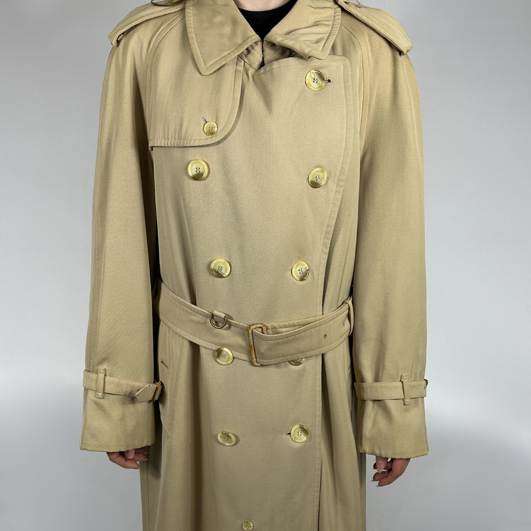 Burberry trench coat on white background