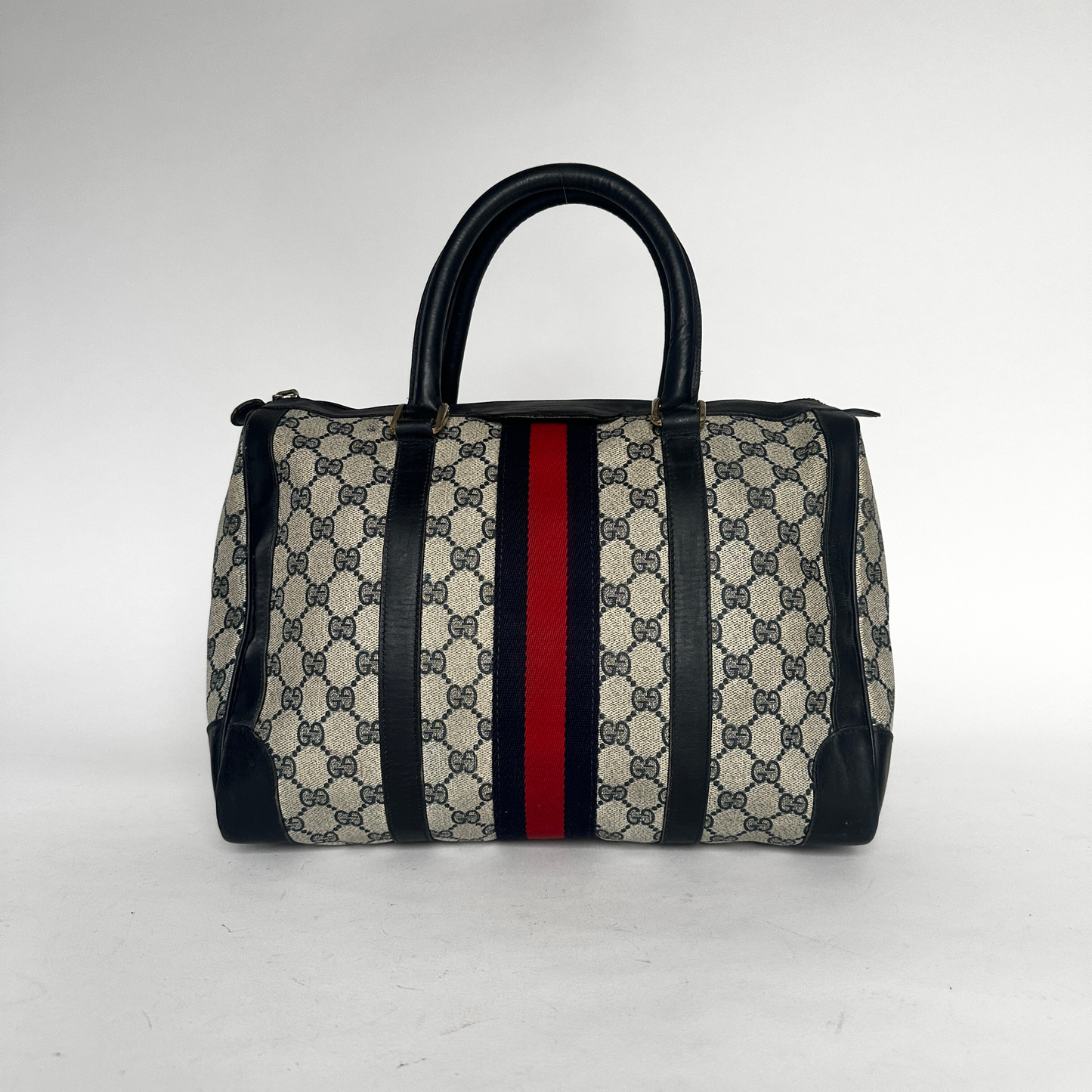 Gucci Gucci Gammel bowlingtaske Monogram Canvas - Håndtaske - Etoile Luxury Vintage