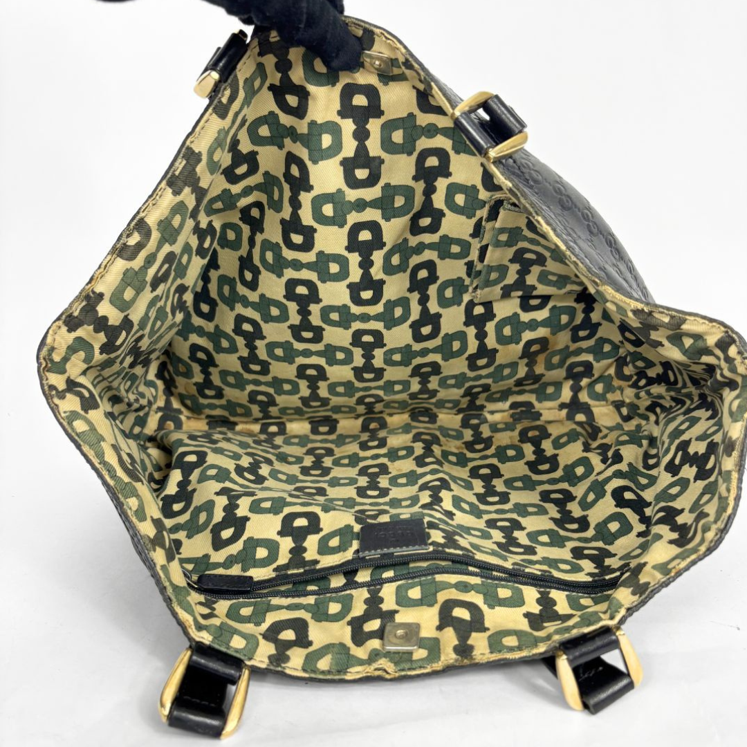 Gucci Sort læder, to sider vendbar