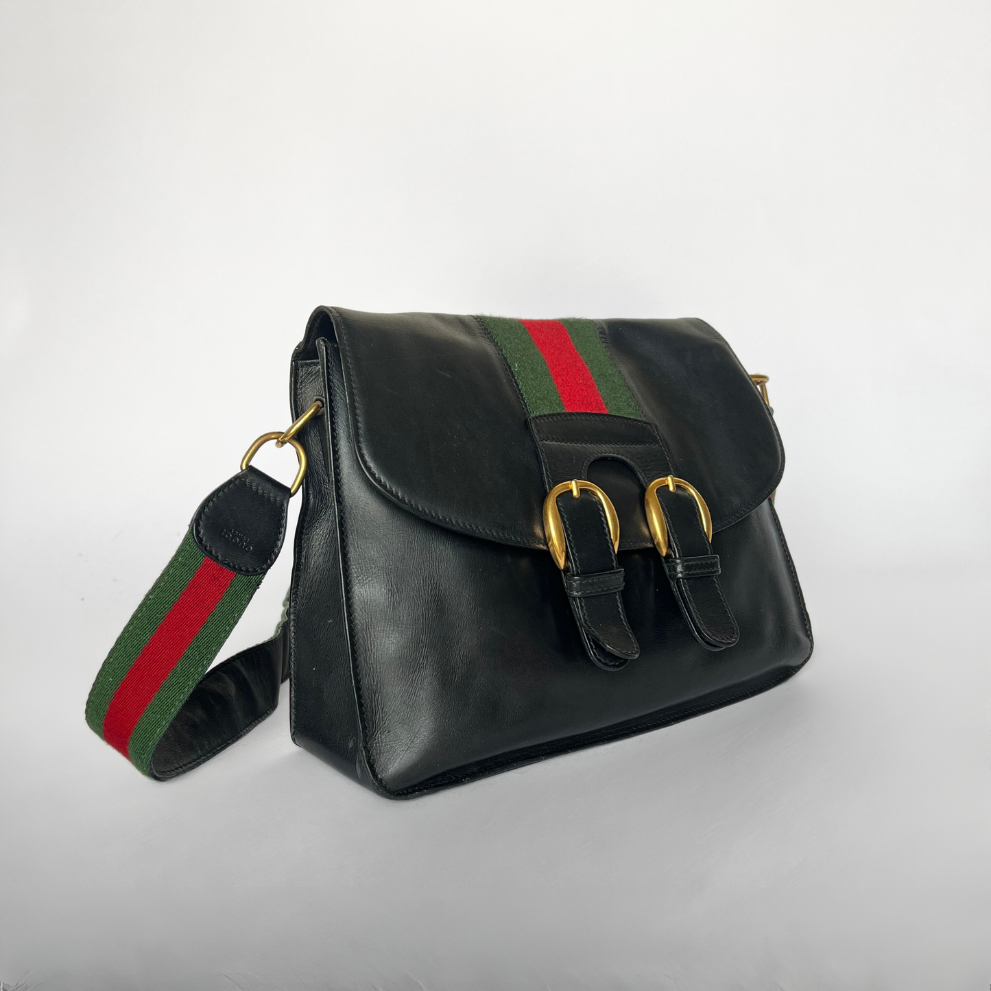 Gucci Gucci Sherry-Umhängetasche aus Leder - - Etoile Luxury Vintage