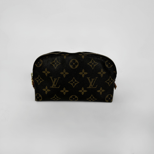 Louis Vuitton Cosmetic Pouch Monogram Canvas on a white background