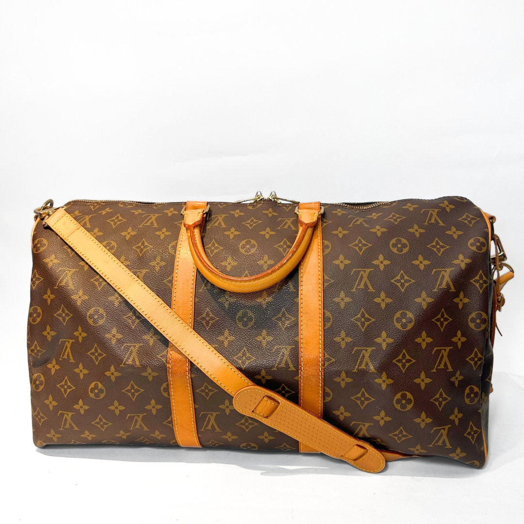Louis Vuitton Keepall 55 Strap Monogram Canvas